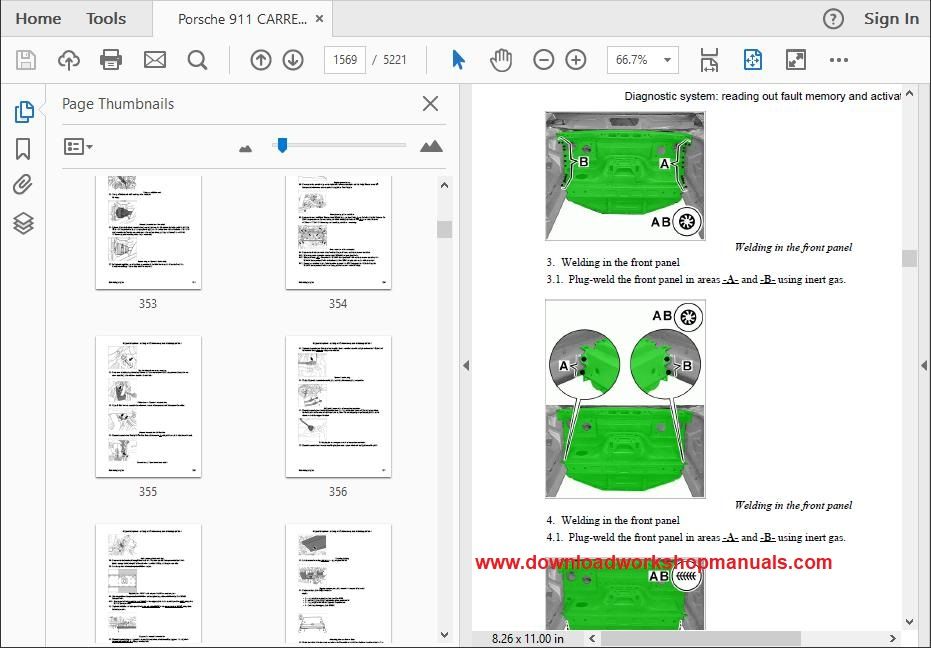 Porsche Carrera Repair Manual